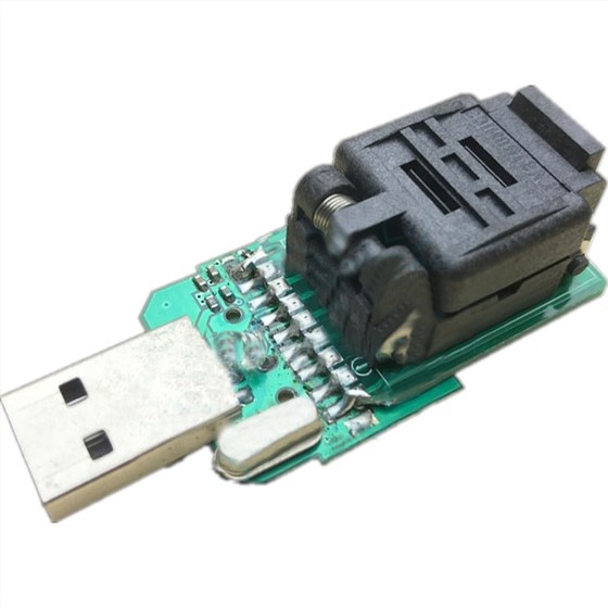 WSON8-1.27翻盖转USB2.0读卡器测试座