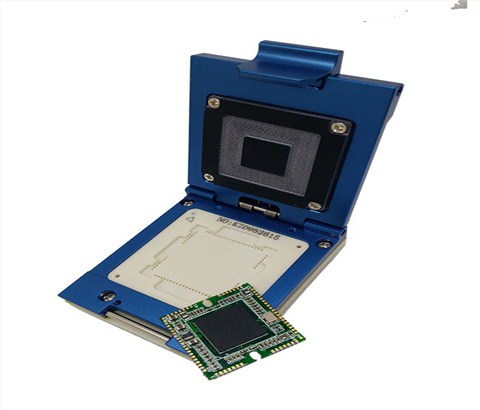 IC芯片测试治具 3UA78IC模块烧录座 1.0间距定制各类封装测试夹具