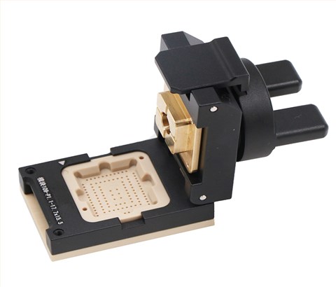 邮票孔模块109pin-1.1mm-17.7x15.8mm合金旋钮探针测试座