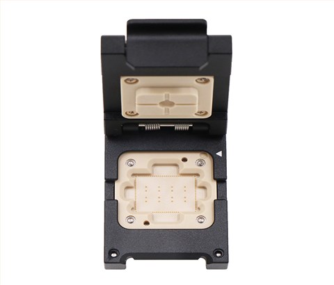 LCC96pin-0.5mm合金翻盖式探针芯片测试座socket