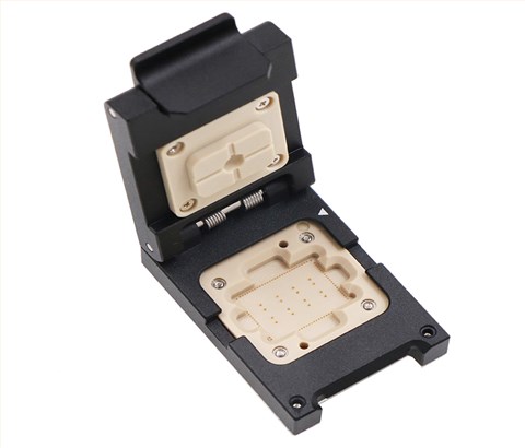 LCC96pin-0.5mm合金翻盖式探针芯片测试座socket