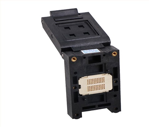 BGA132pin-1.0mm塑胶翻盖式探针存储芯片测试座socket