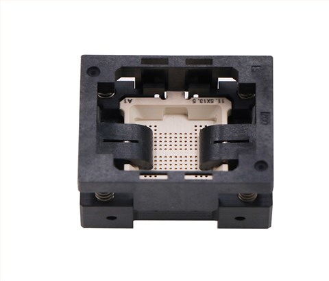 BGA154pin-0.8mm塑胶下压式存储芯片测试座socket