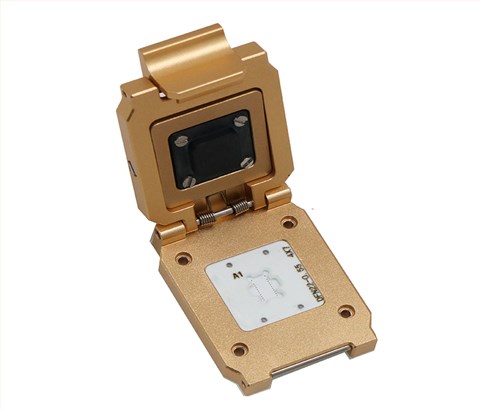 DFN22pin-0.55mm合金翻盖式芯片测试座socket