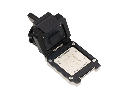 QFN88pin-0.4mm-10×10mm合金旋钮翻盖式芯片老化测试座socket