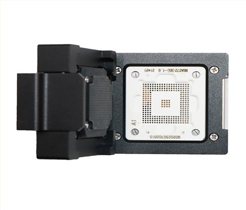 BGA272(实际下针85PIN）-1.0mm-21*21mm合金翻盖探针芯片烧录座