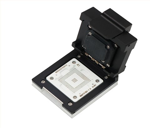 BGA272(实际下针85PIN）-1.0mm-21*21mm合金翻盖探针芯片烧录座