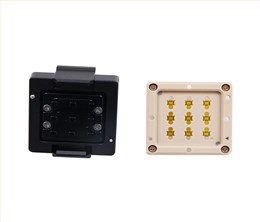 LGA14pin-0.5mm一拖九工位导电胶芯片测试座socket