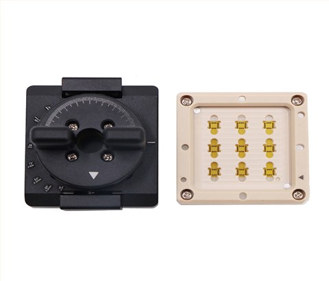 LGA14pin-0.5mm一拖九工位导电胶芯片测试座socket