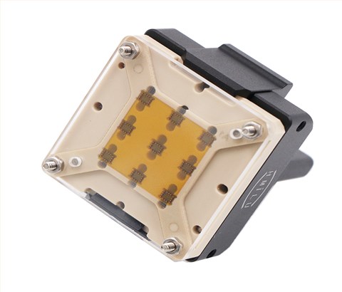 LGA14pin-0.5mm一拖九工位导电胶芯片测试座socket