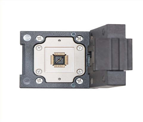 LCC44pin-0.5mm塑胶翻盖式弹片老化测试座socket