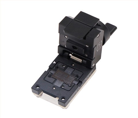 BGA247pin-0.4mm合金旋钮翻盖式探针芯片老化测试座socket