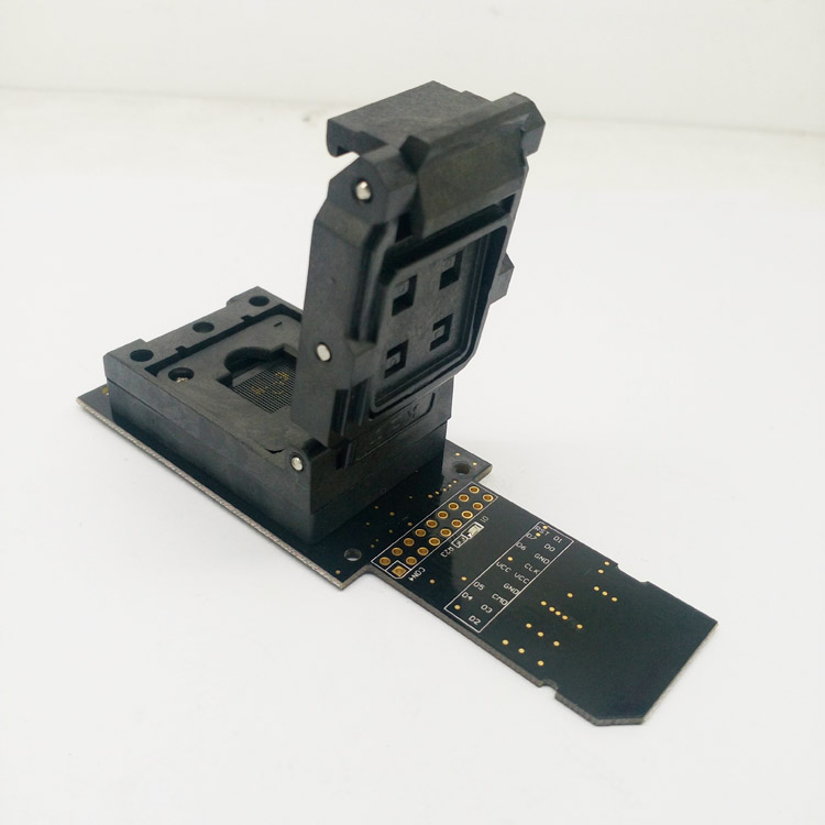 eMMC153/169翻盖弹片转SD接口芯片测试座