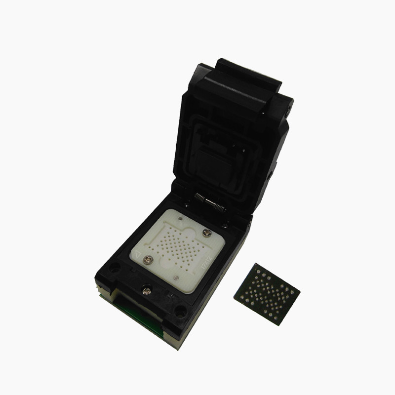 LGA52翻盖探针转dip48芯片测试编程座