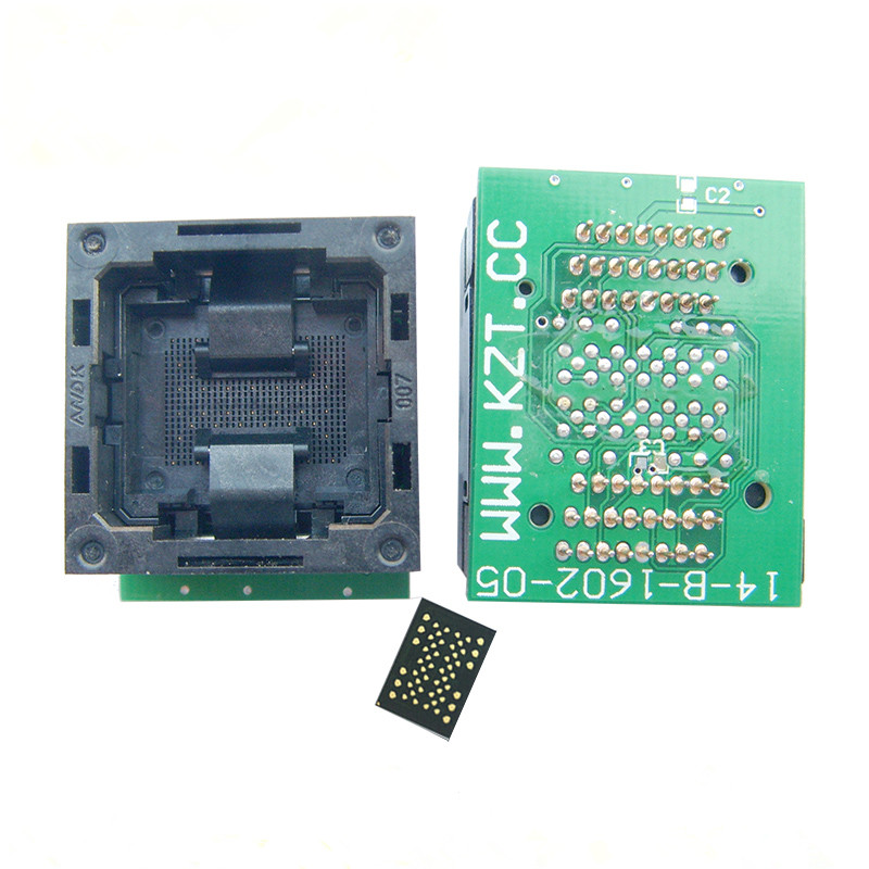 LGA52-1.0下压弹片转DIP48芯片测试座