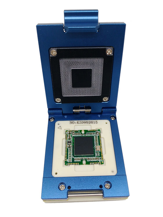 IC芯片测试治具 3UA78IC模块烧录座 1.0间距定制各类封装测试夹具