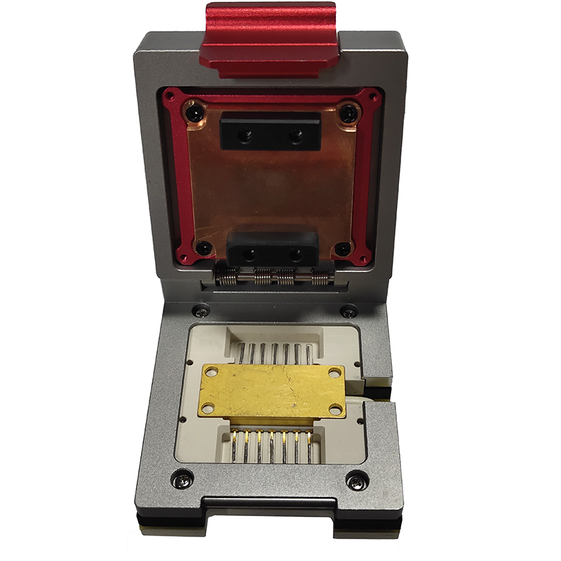 FP-14封装器件光耦通信讯高能光纤激光器光子探测工装测试座定制测试夹具治具大功率散热设计