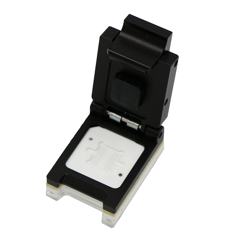 定制BGA60-0.8（8×9mm)合金翻盖探针测试座flash读写烧录座