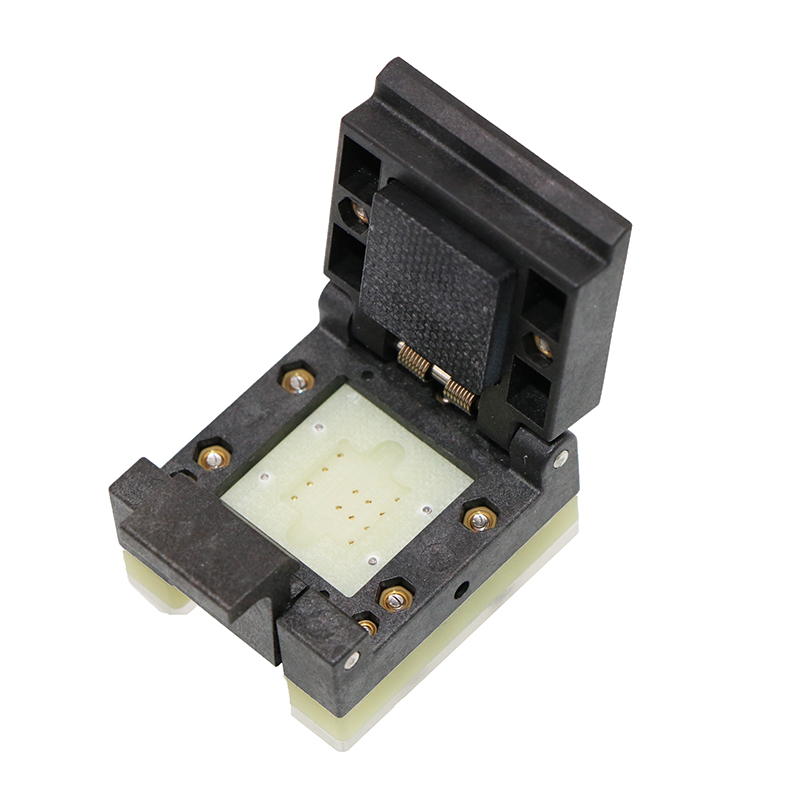 定制DFN8-1.95-8×8塑胶翻盖探针高温老化座夹具socket治具