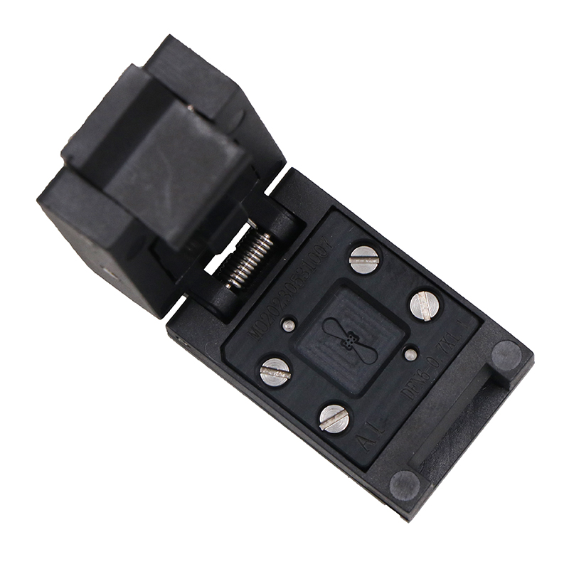 定制DFN6pin-0.4mm-1.1x0.7mm翻盖塑胶探针老化座