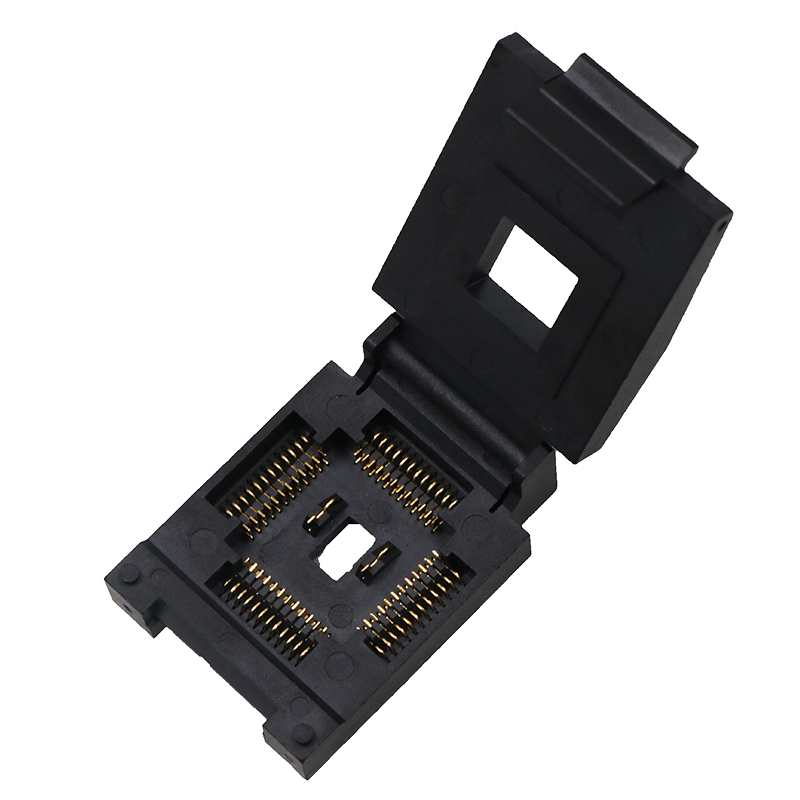 QFN48pin-1.0mm-16.7x16.7mm翻盖老化测试座