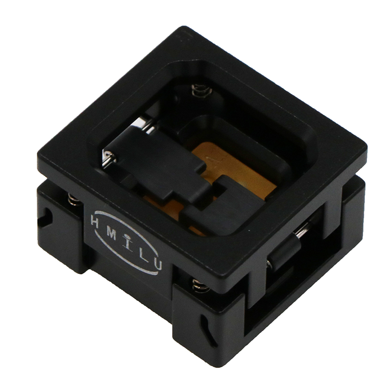 定制晶振3215-8pin-0.85mm-3.2x1.5mm下压合金顶窗式测试座