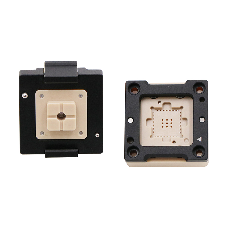 定制QFN64pin-0.5mm-10x10mm合金双扣旋钮手自一体探针测试座
