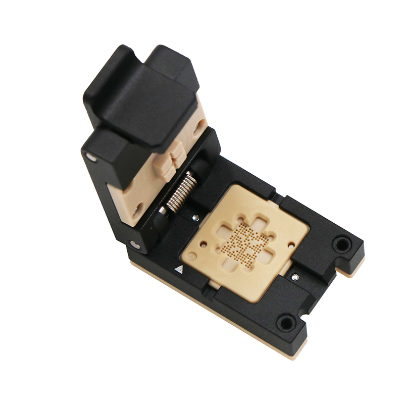 BGA132pin-0.4mm-5.4x5.8mm合金翻盖探针芯片测试座