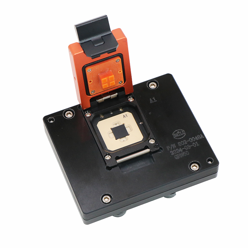 QFN60pin-0.5mm翻盖芯片测试治具