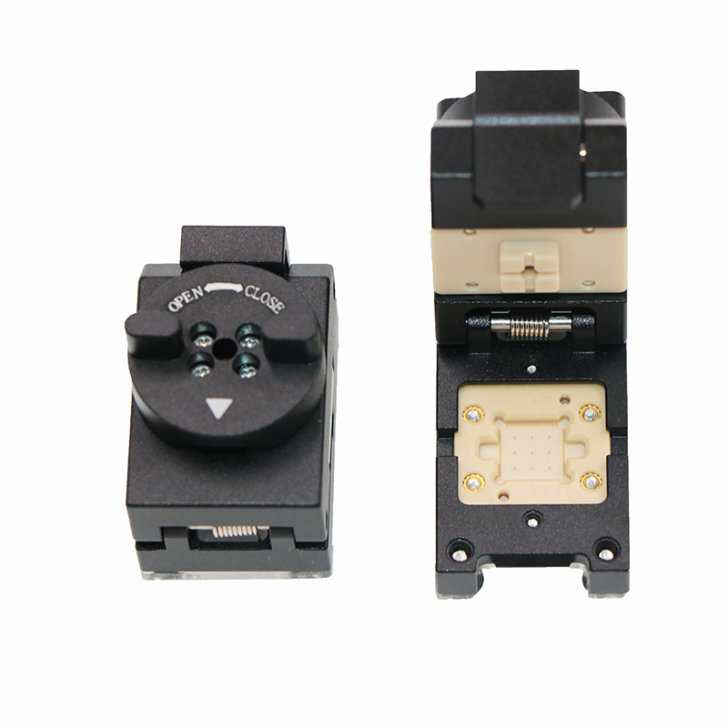 QFN56pin-0.4mm-7×7mm合金翻盖探针芯片测试座