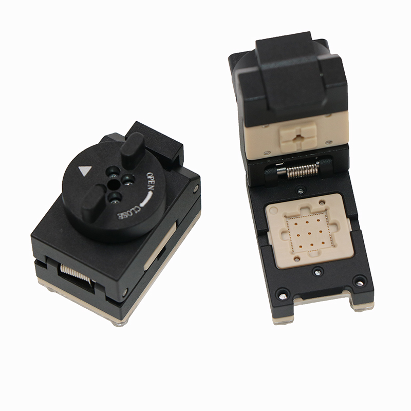 QFN80pin-0.35mm-8×8mm合金翻盖探针测试座socket