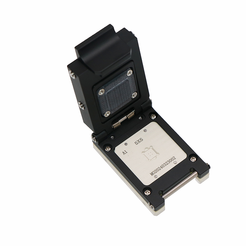QFN40pin-0.4mm-5×5mm合金翻盖芯片测试座