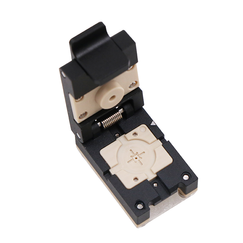 QFN15pin-0.5mm合金翻盖式探针芯片测试座socket