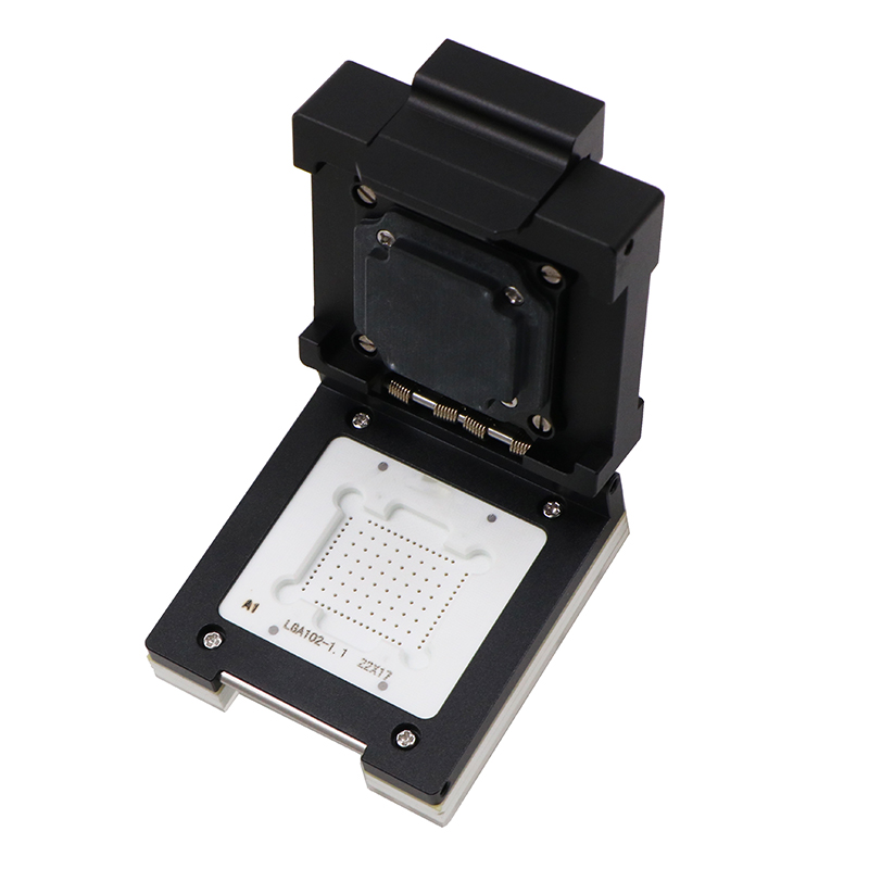 LGA102pin-1.1mm合金翻盖式芯片测试座socket