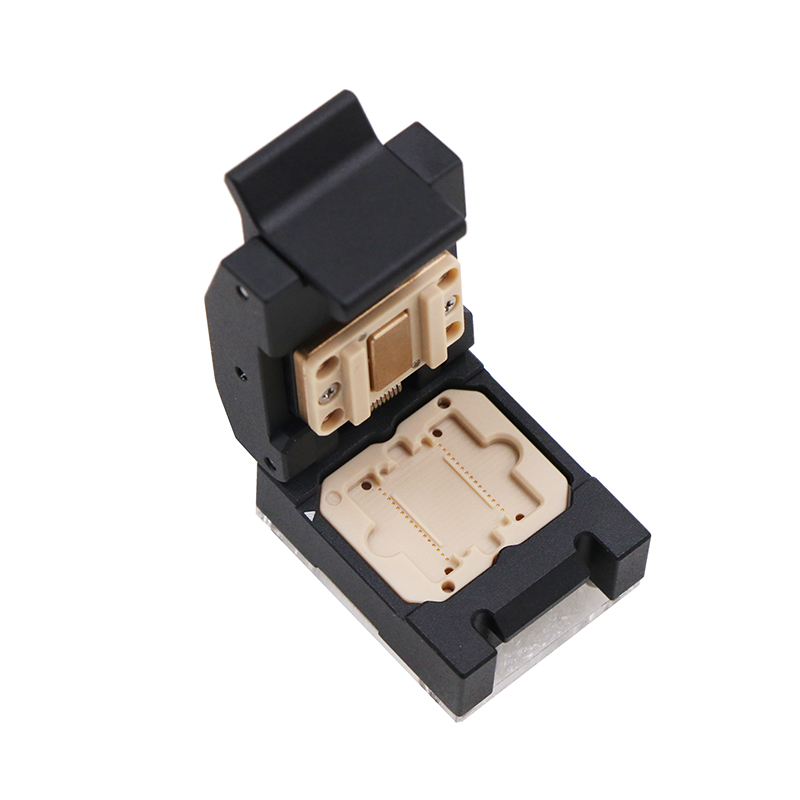 SOP32pin-0.65mm合金翻盖式探针芯片老化测试座socket
