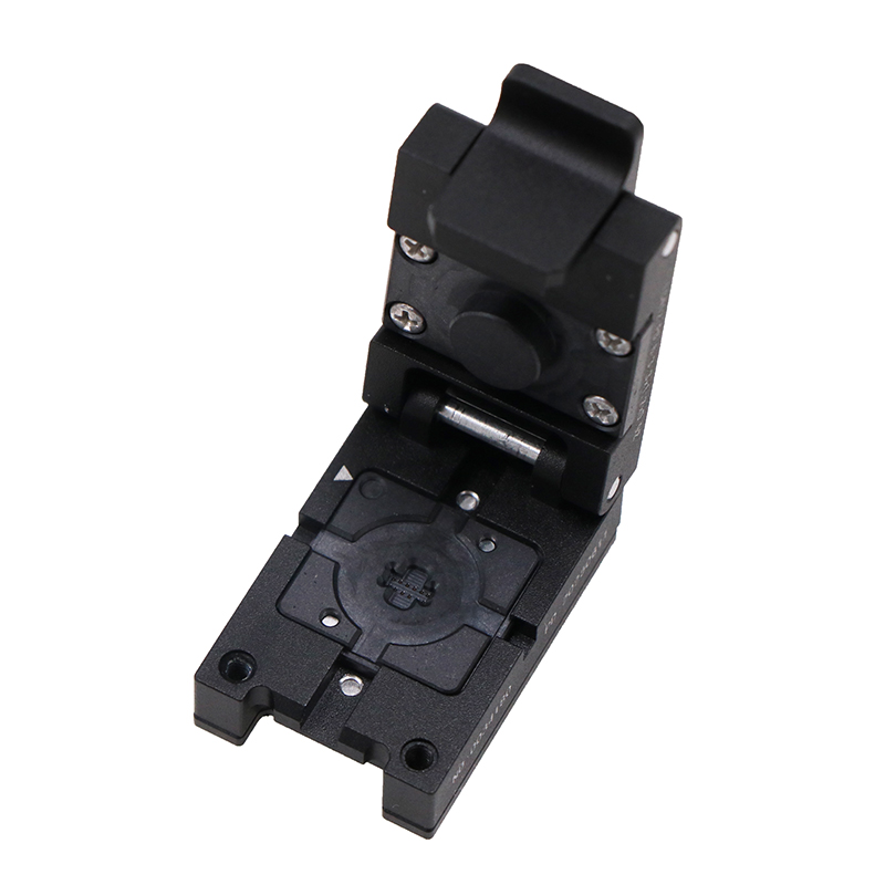 LGA12pin-0.6mm防静电PEEK无磁合金翻盖探针芯片测试座socket
