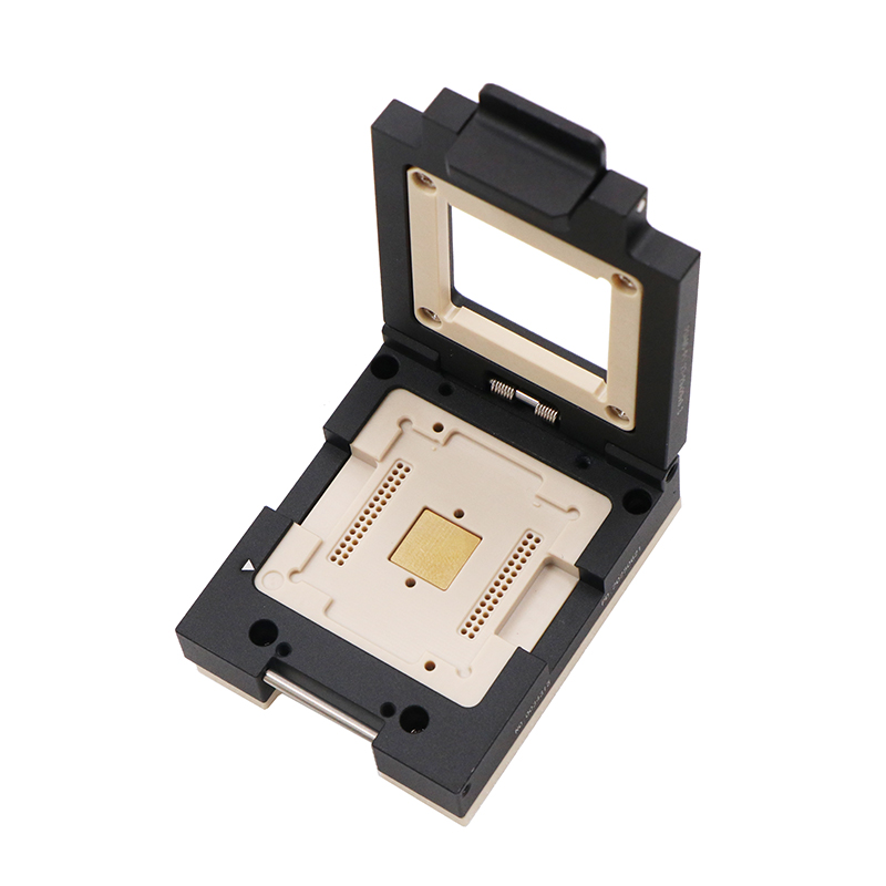 PGA60pin-1.27mm合金翻盖式芯片测试座socket