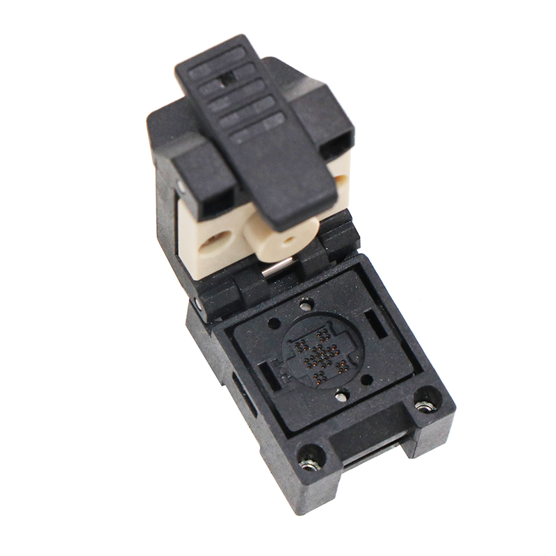 WLCSP32pin-0.5mm塑胶翻盖式晶圆级芯片弹片针测试座socket