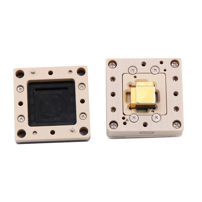 LCC144pin-0.7mm合金压合式芯片锁紧座socket