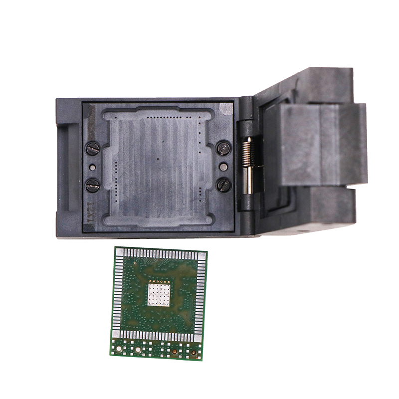 模块DFN96(36pin)-0.75mm塑胶翻盖测试座socket