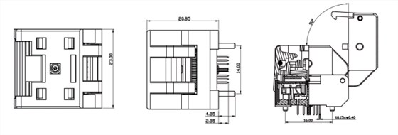 QFN测试座图纸