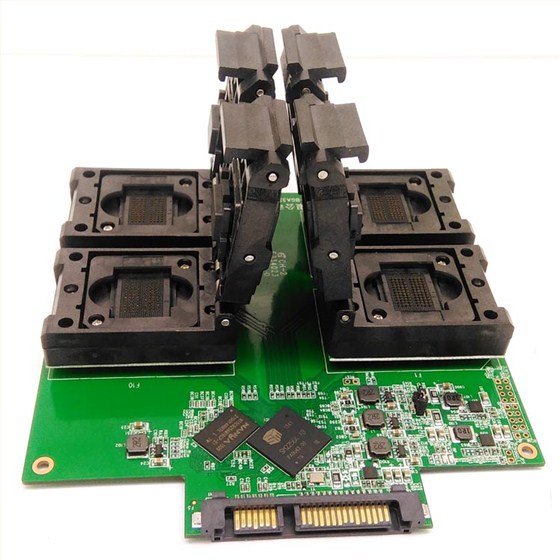 SM2256K主探转BGA152一拖四闪存测试