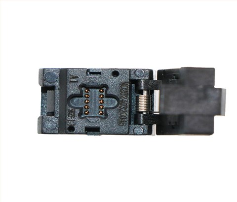 5032-10pin塑胶翻盖晶振测试座socket