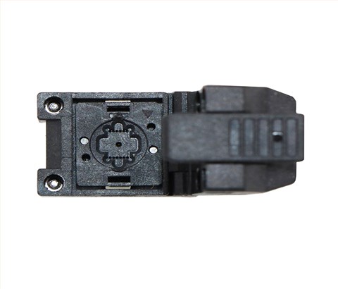 DFN12pin-0.4mm塑胶翻盖式探针芯片测试座socket