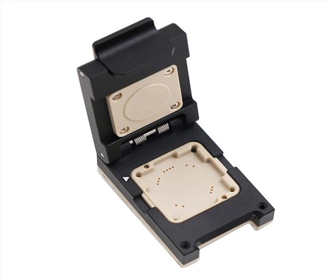 模块14pin(19x19)合金翻盖式探针测试座socket