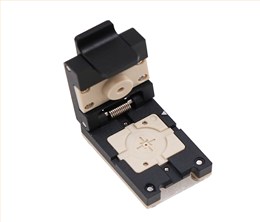 QFN15pin-0.5mm合金翻盖式探针芯片测试座socket