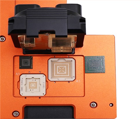 BGA292pin-0.8mm+EMMC153pin-0.5mm一拖二工位测试治具