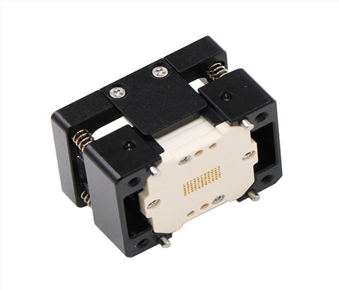 BGA66pin-0.65mm合金顶窗下压式芯片老化测试座socket