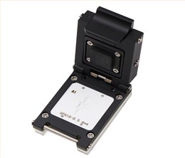 QFN16pin-0.5mm合金翻盖式探针芯片老化测试座socket