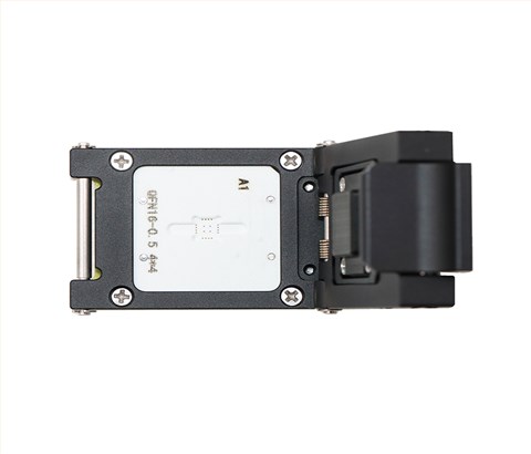 QFN16pin-0.5mm合金翻盖式探针芯片老化测试座socket
